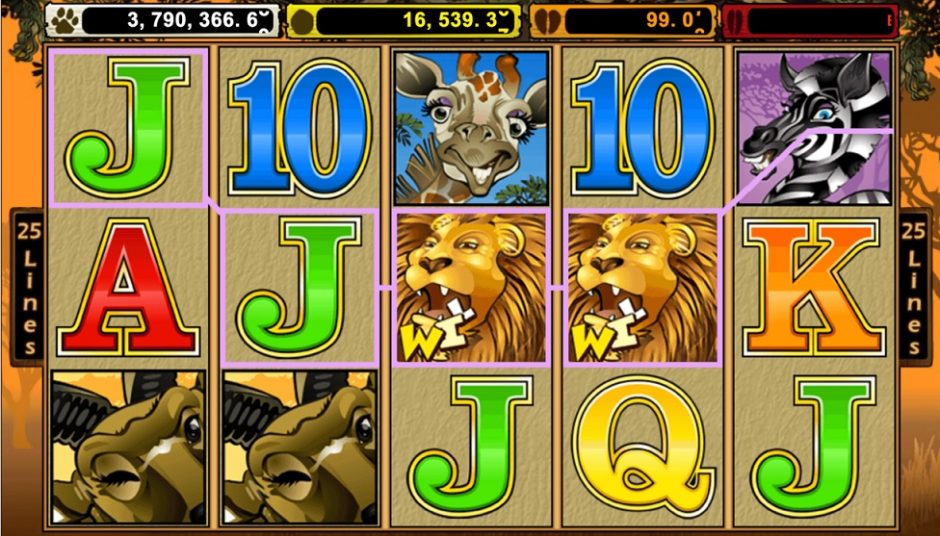 mega moolah slot screen